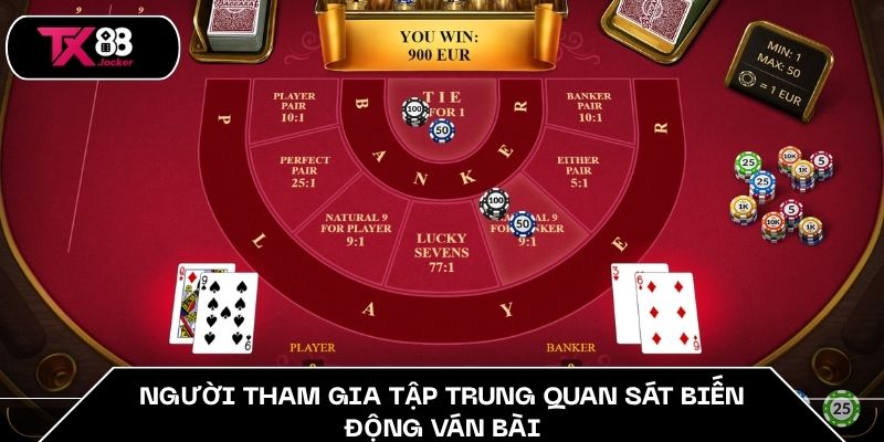 Baccarat Chiến Thuật - Top 5+ Bí Quyết Làm Chủ Cuộc Chơi 3 Người tham gia tập trung quan sát biến động ván bài